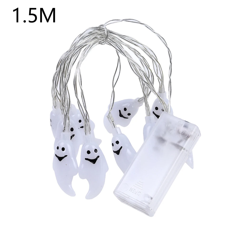 

White Ghost String Lights Halloween Horror LED Atmosphere Lamp Outdoor Indoor Home Friends Party Decoration