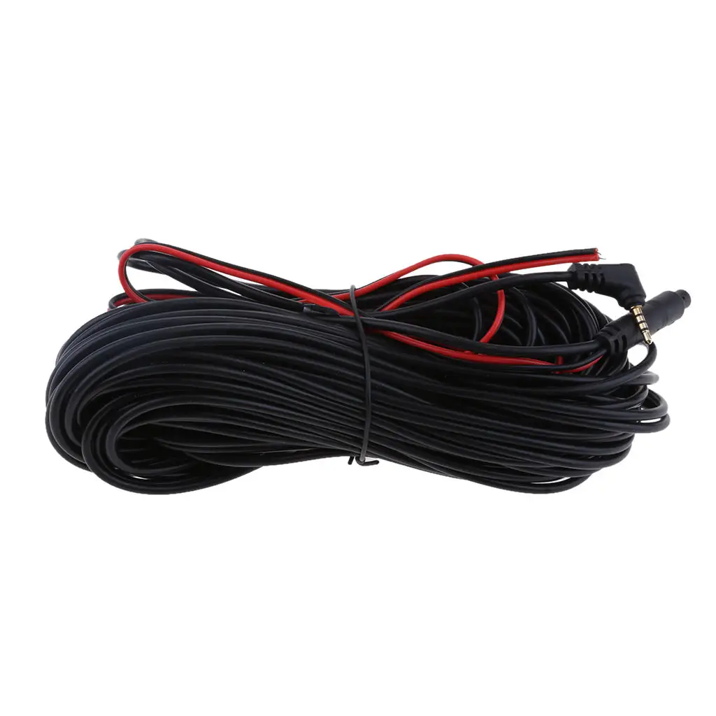 

Прочный 4-контактный до 2,5 мм RCA видео удлинитель 20 метров 65 футов для обратной камеры заднего вида грузовика