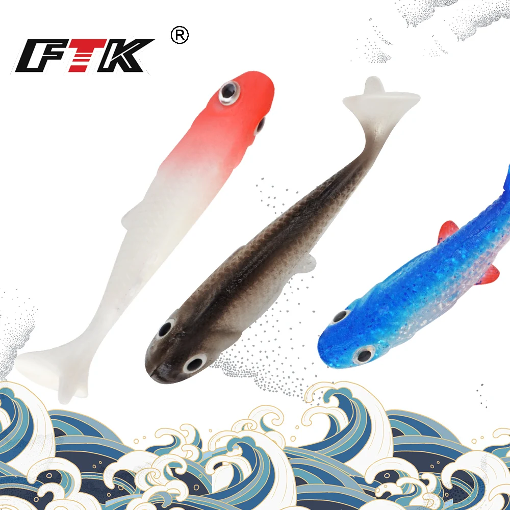 Приманка для рыбалки от FTK 6 см 15 шт/20 шт/25 шт Мягкая приманка Minnow Shad Fishlike