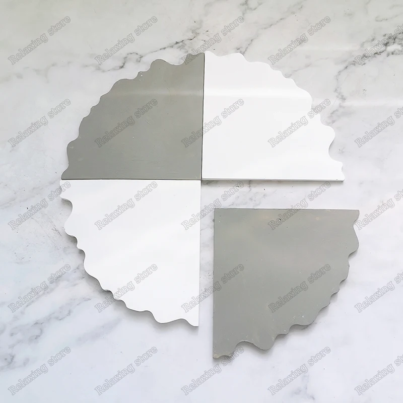 Креативная форма для бетонного подноса гипсовая поддона 4 отверстия силиконовые