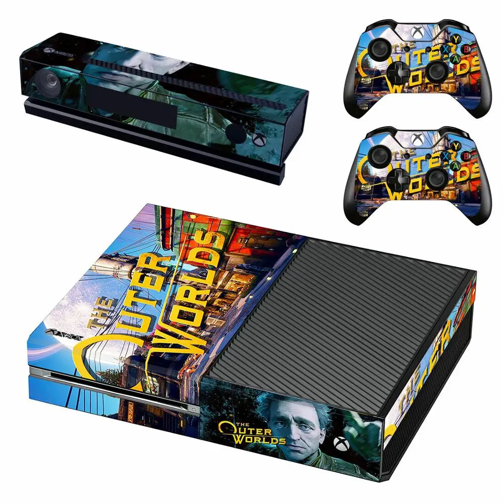 Внешняя наклейка в мирах с полным покрытием для консоли Xbox One Kinect и 2 контроллеров