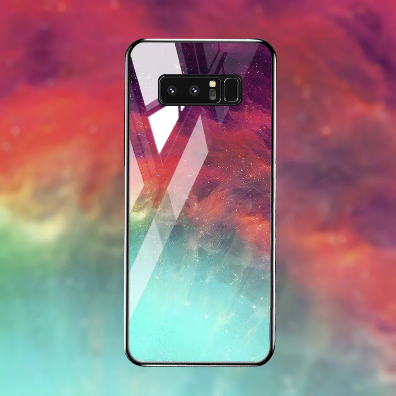 M068 Чехол из закаленного стекла для samsung Galaxy Note 8 10 чехол s Star Space samsung S10 S8 S9 Plus S10e Lite J2 Core Prime Чехлы бампер - Цвет: M068