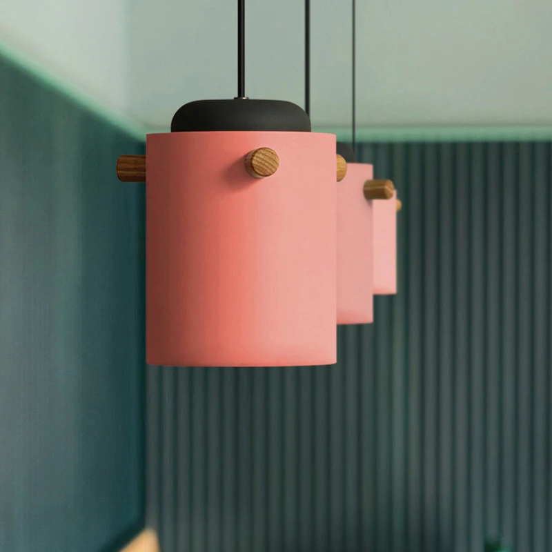 Modenr светодиодный подвесной светильник освещение Лофт для гостиной Macaron домашний