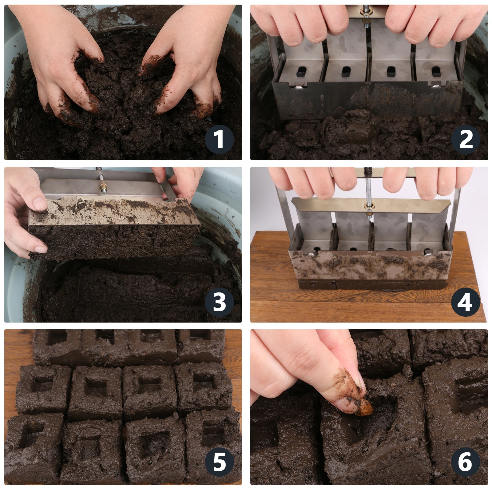 Ручной блокировщик почвы моделирующее устройство для посадки с насадками