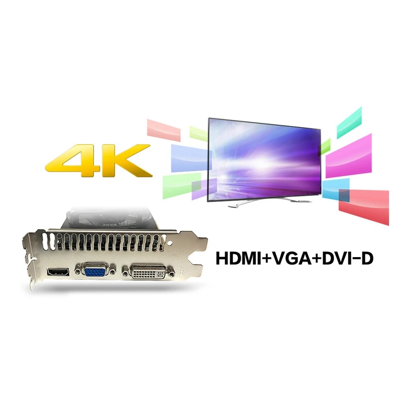 Yeston GT730-2G D5 VA GDDR5 64Bit 902 MHZ/5012 MHZ 28Nm Gaming Video Ie Card | Компьютеры и офис