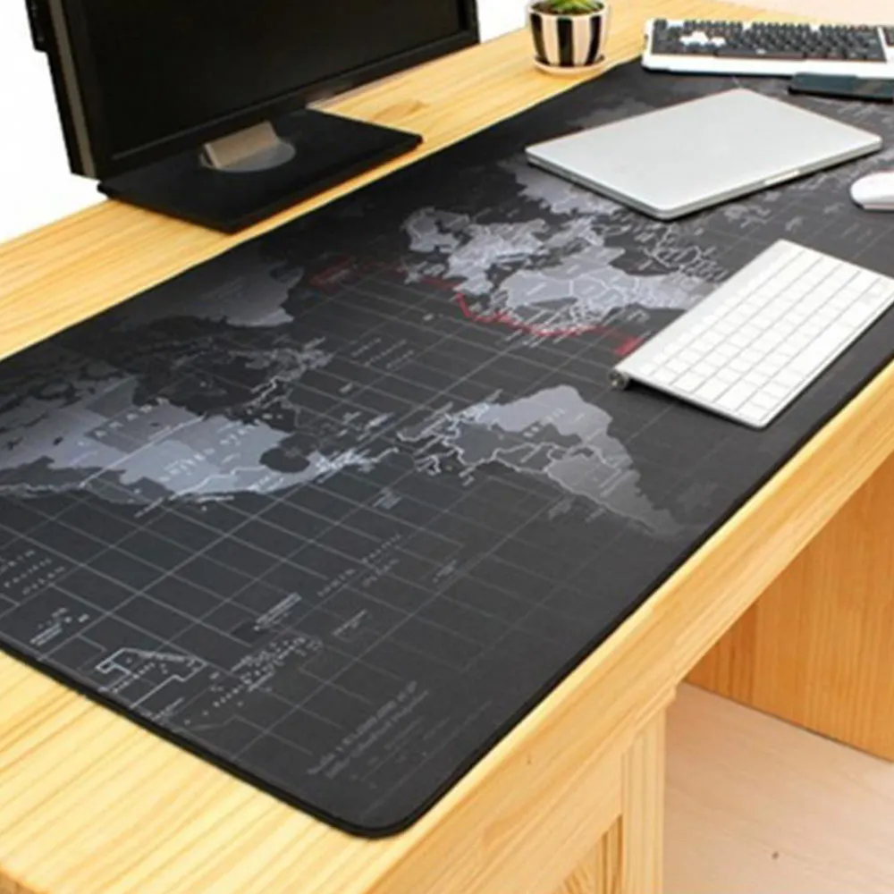 Коврик для мыши с изображением карты мира большой игровой коврик компьютерный