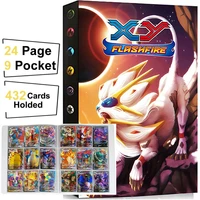 9 pocket album pokemon 432 card book pokmon collection map holder anime vmax gx game card folder loaded list kids toy gift