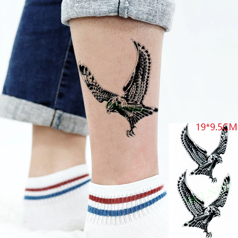 

Waterproof Temporary Tattoo Sticker ins Eagle cool flying Body Art flash tatoo fake tatto for Women Men