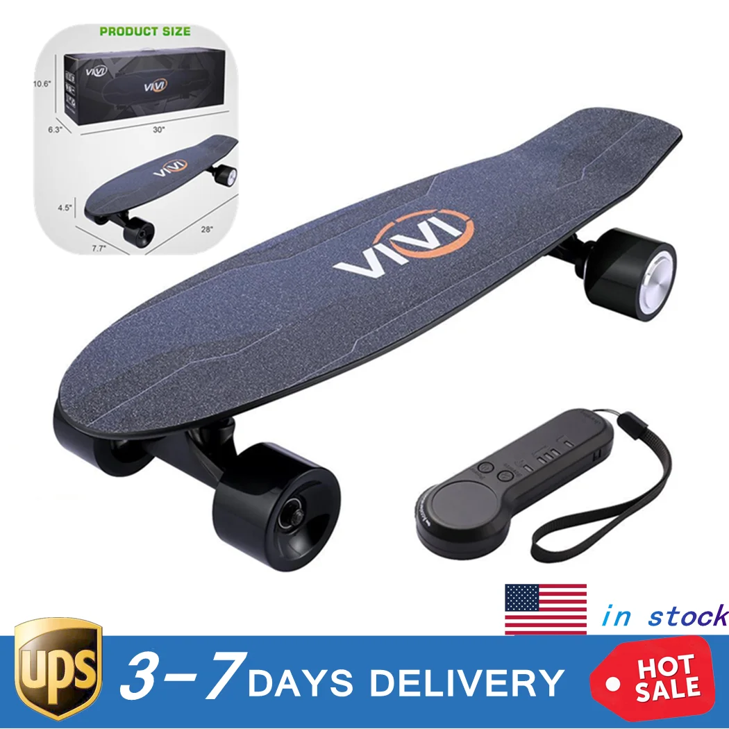 

350W Electric Skateboard 10 MPH Top Speed 29.4V 2000mAh Lithium Battery 8 Miles Max Range with Remote Control