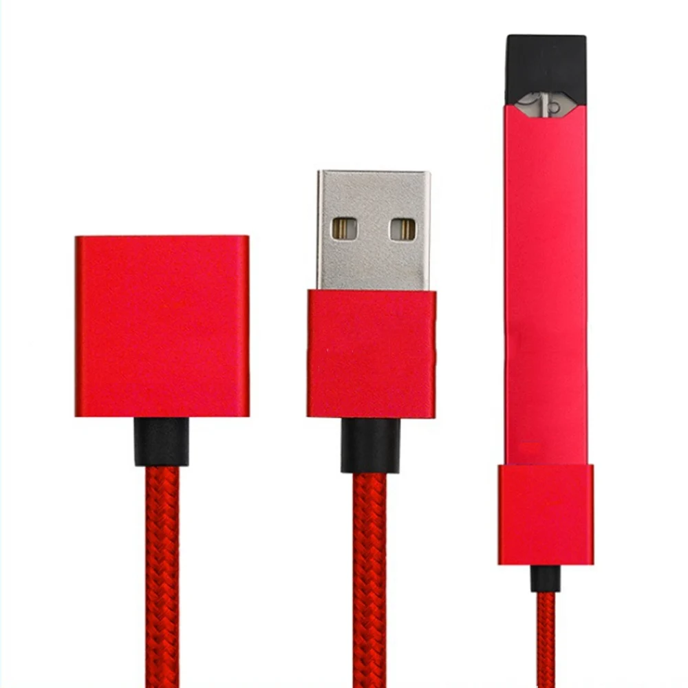 JUUL зарядное устройство Плетеный алюминиевый корпус провода для магнитно поглощающего зарядного кабеля USB