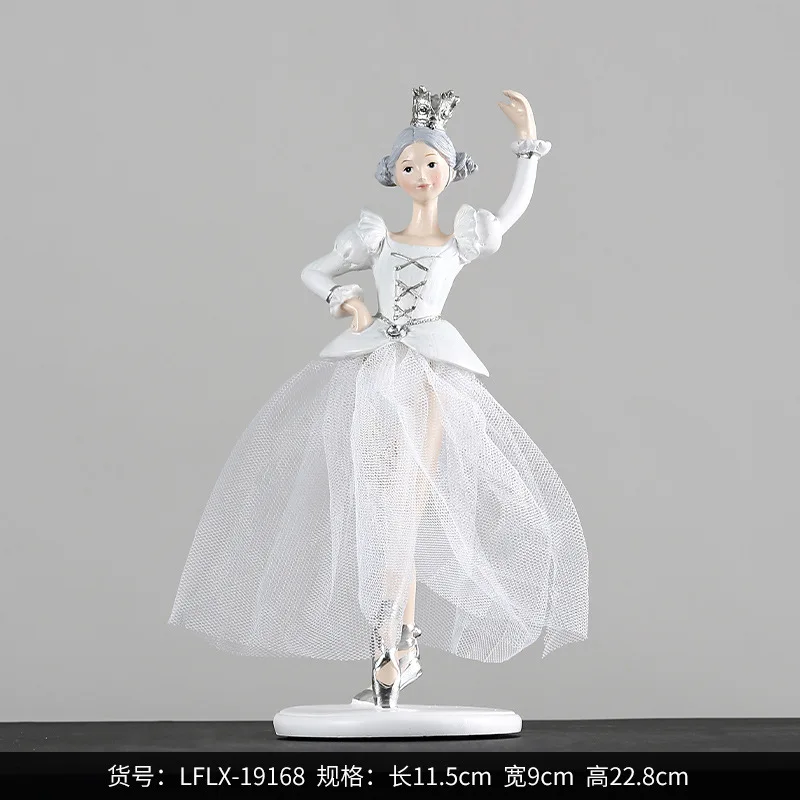 

New children room home decoration ballet girl resin set a girl heart doll birthday gift items