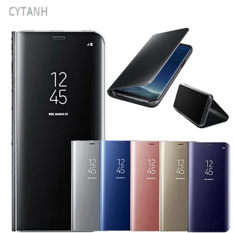 Роскошный зеркальный умный флип-чехол для LG K61 Etui оригинальные магнитные Чехлы