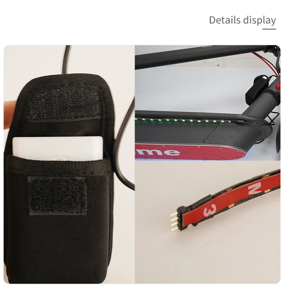 Складная Светодиодная лента фонарик бар лампа для Xiaomi Mijia M365 электрический скутер скейтборд ночной Велоспорт безопасность декоративный свет