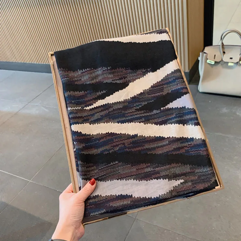 Женские шарфы с принтом в виде животных Foulard femme musulman богемные накидки для головы