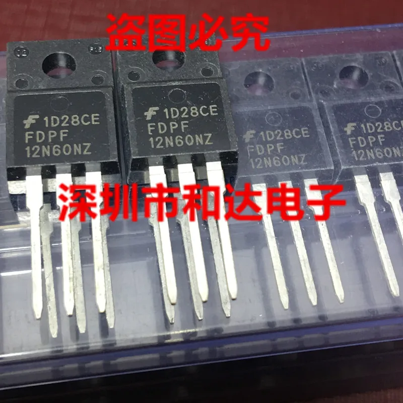 

5pcs FDPF12N60NZ TO-220F 600V 12A