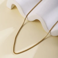 fashion gold color chain shape womens necklace chain for fine couple necklaces pendant birthday christmas party jewelry set gift