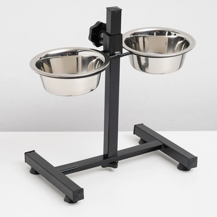 Регулируемая подставка с 2 мисками по 400 мл 4491809|Чаши| |