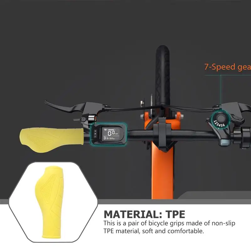 1 пара красные/желтые/синие/зеленые ручки для велосипеда|Упоры рук на руль