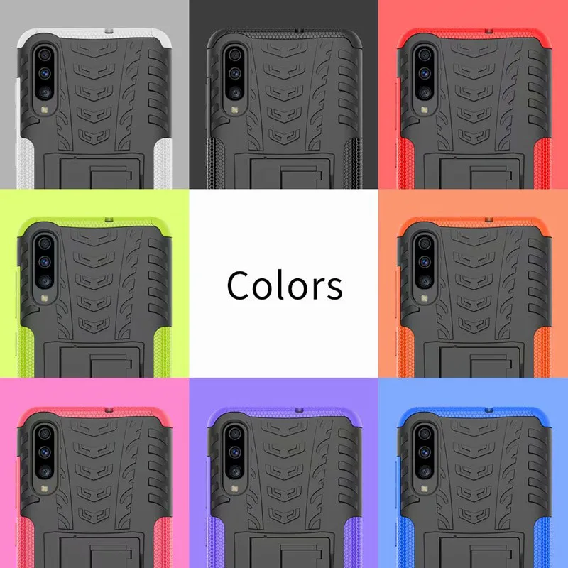 Protect Case For Samsung A70s A40s A10s A20s Cases Covers Dual Layer Plastic Silicone Stander A10e A20e |