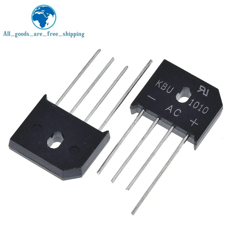 5 шт./лот KBU1010 KBU 1010 10A 1000V ZIP Diode Bridge выпрямительный диод новинка|Выпрямители| |