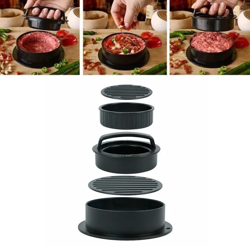 Кухонный круглый пресс для бургеров мяса и гамбургеров из пищевого АБС пластика