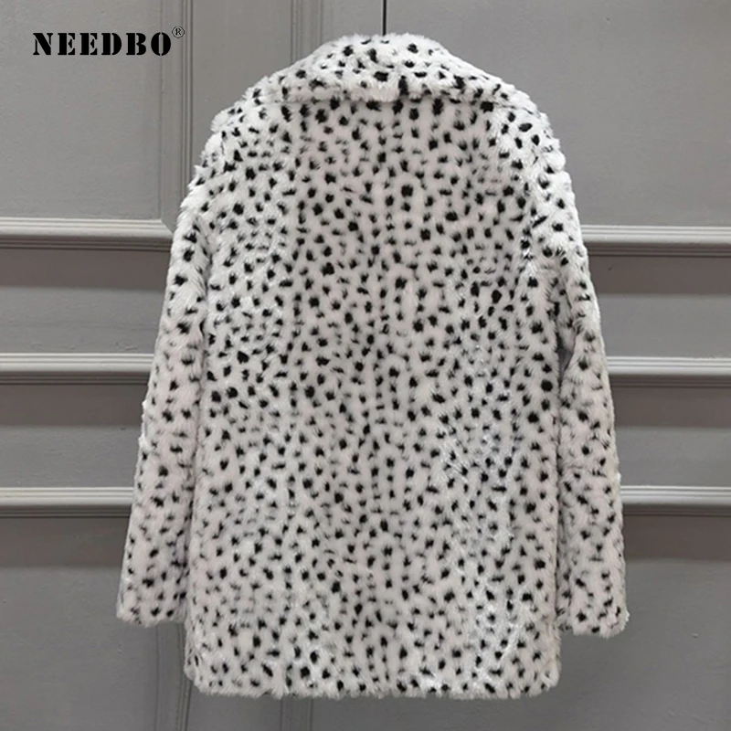 Blazer Women Casual Faux Fur Leopard Blazer Feminino Suit Women Blazers Jackets Long Sleeve Lady Coat Women Elegant Outwear