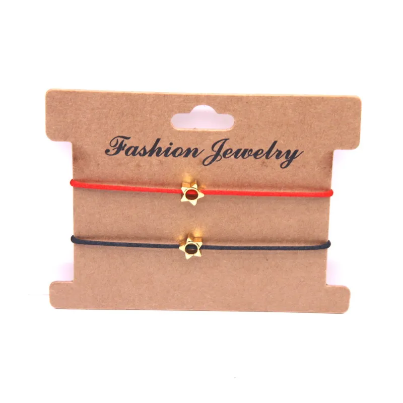 2020 Новый счастливое сердце звезда браслет для женщин и детей красный цвет