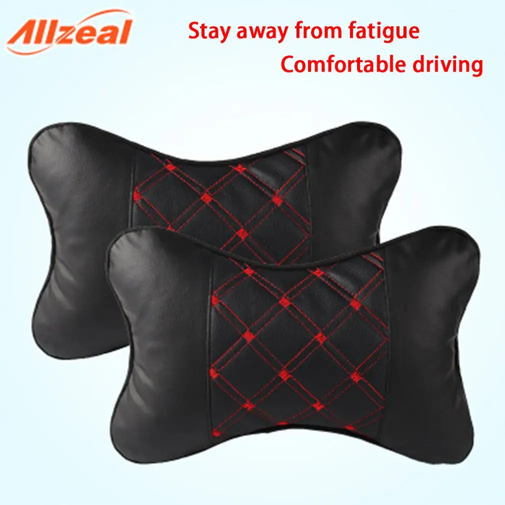 

New Auto Head Neck Rest Car Neck Pillow Breathable Cushion Relax Neck Support Headrest Soft Pillows for Travel Car Seat & Home