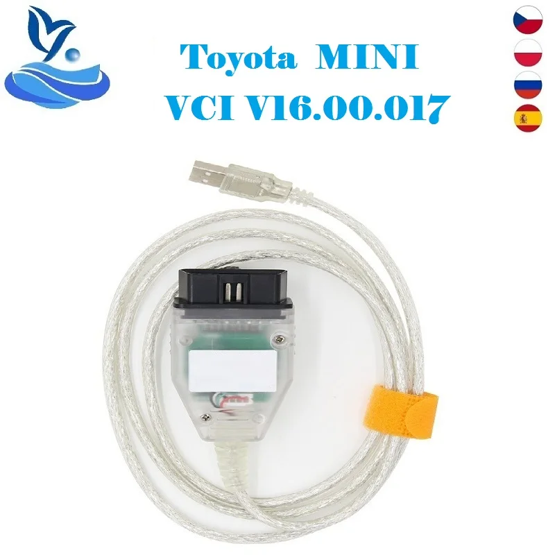 Инструмент Диагностический автомобильный V16.00.017 для Toyota MINI VCI J2534 с FTDI FT232RL OBD OBD2