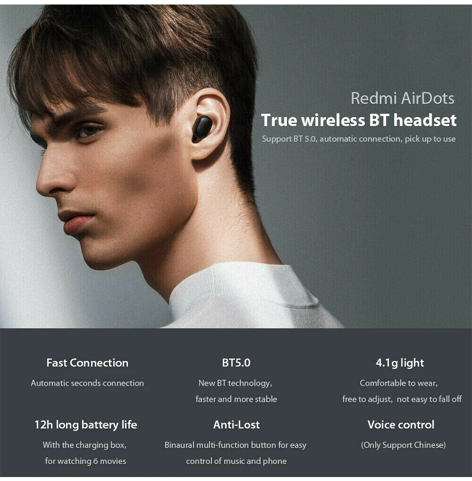 A6S 5,0 TWS Bluetooth гарнитуры для Xiaomi Airdots Беспроводные наушники с шумоподавлением Микрофон для Redmi iPhone huawei samsung