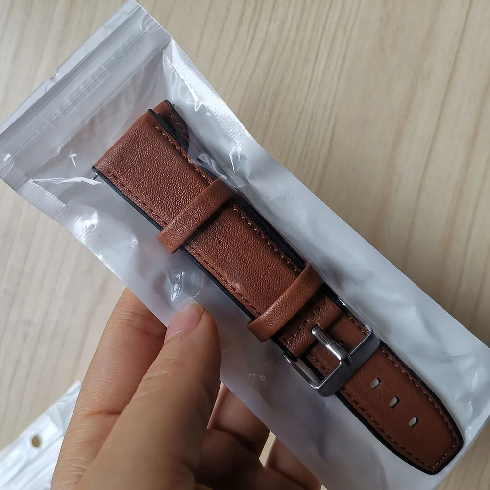 

22mm Leather Silicon Bracelet For Amazfit GTR 47mm Wrist Strap For Xiaomi Amazfit Pace / Stratos 1 2 3 / GTR2 / GTR 2e Watchband