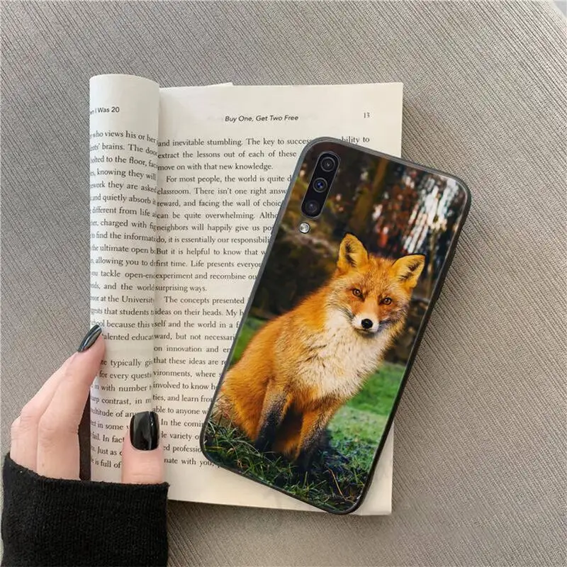 

Cute animal snow fox Phone Case For Samsung galaxy S 9 10 20 A 10 21 30 31 40 50 51 71 s note 20 j 4 2018 plus