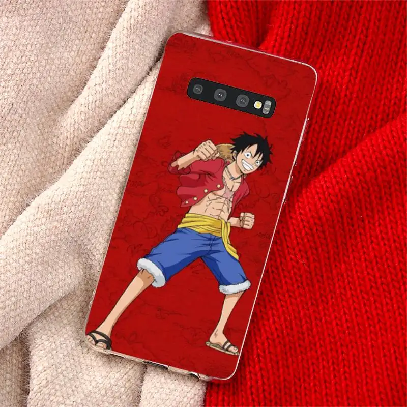 

Anime one piece Phone Case Transparent for Samsung A71 S9 10 20 HUAWEI p30 40 honor 10i 8x xiaomi note 8 Pro 10t 11