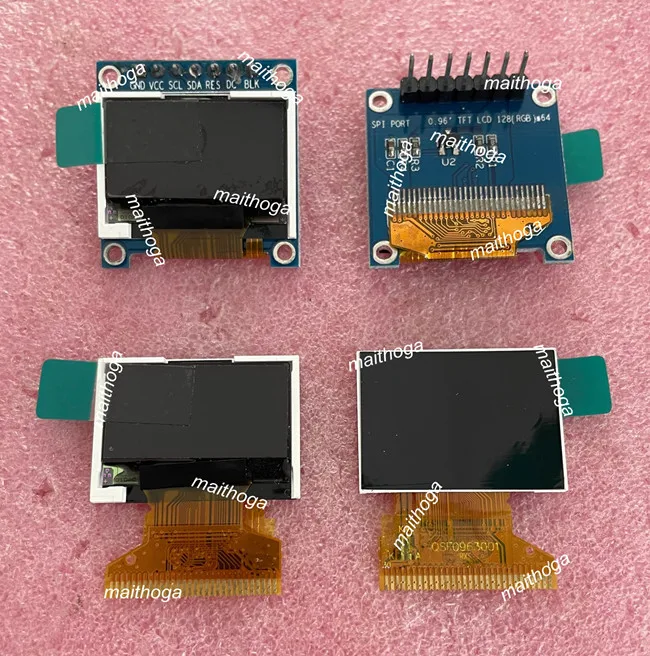 Maithoga 0 96 дюймовый 7PIN SPI 262K цветной TFT ЖК-экран с адаптером платы ST7735 Привод IC 128(RGB)* 64