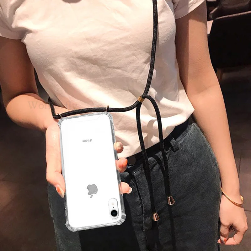 Новый чехол для Samsung Galaxy S10 5G S9 S8 Plus Note 9 10 Pro с ремешком через плечо ожерелье чехлы