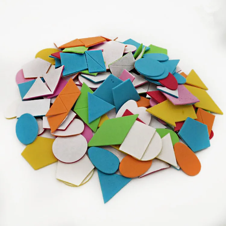 Новинка 400/200 шт. Стикер из пенопласта геометрический пазл стикер детские