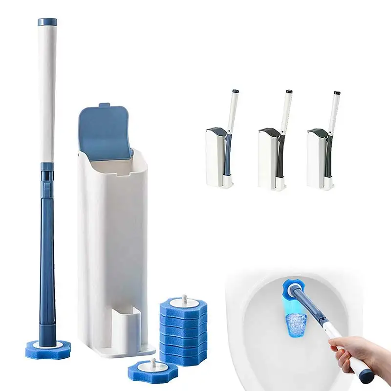 Одноразовая щетка YCOO для чистки туалета с длинной ручкой без мертвых углов