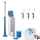 Одноразовая щетка YCOO для чистки туалета, щетка с длинной ручкой, без мертвых углов, сменная насадка и плунжер