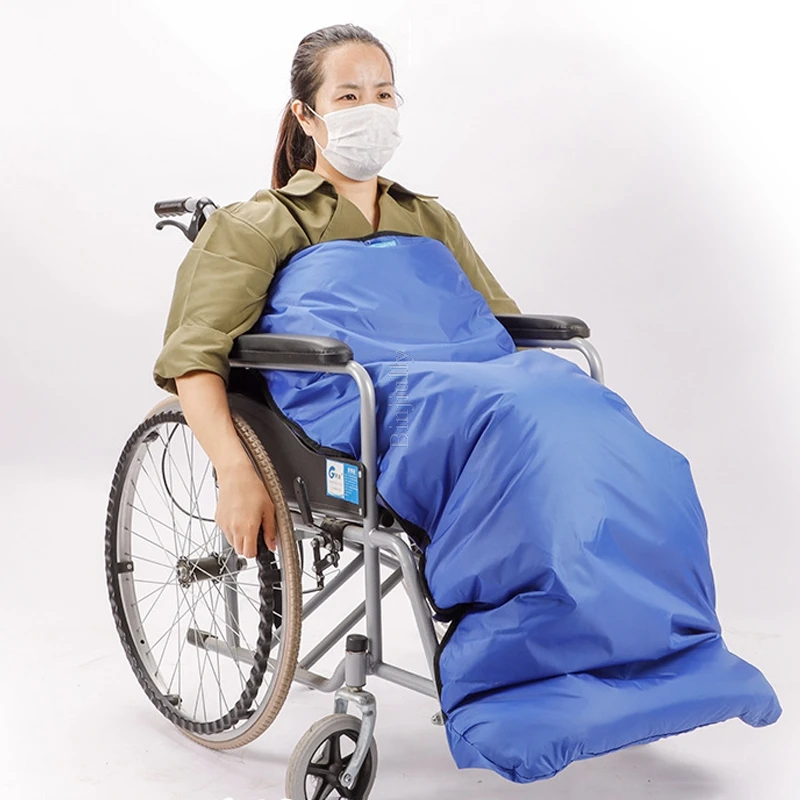 

Plush Fleece Lining Wheelchair Warmer Cover Wheel Chair Blanket Winter Leg Foot Back Warm Bag for Disabled Senior Elderly