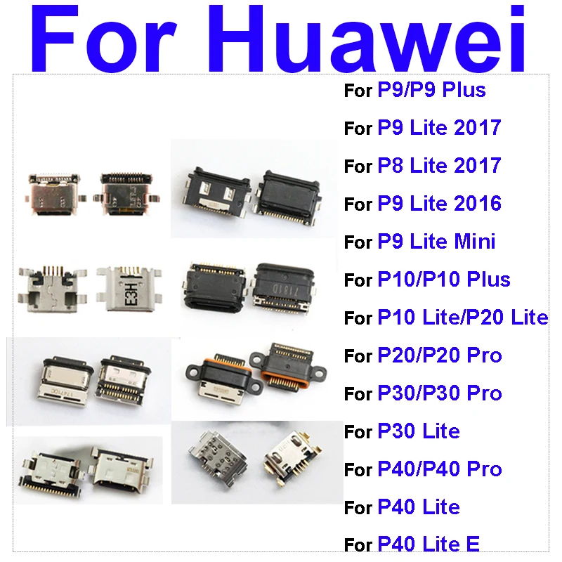 

USB Charging Plug Jack For Huawei P10 P9 Plus Lite Mini 2017 2016 P40 P30 P20 Pro P40lite E P8lite 2017 Usb Charger Connector