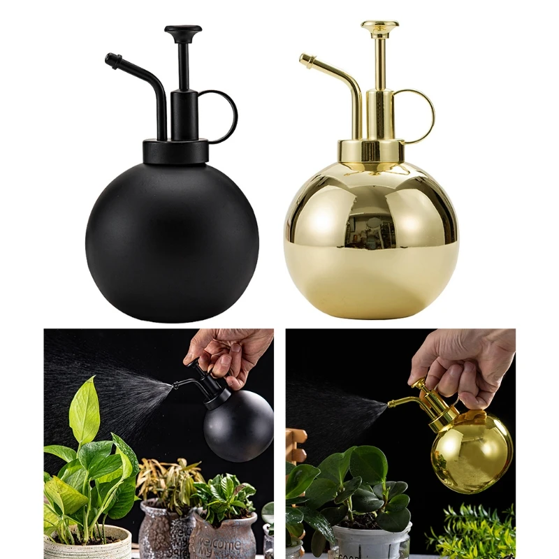 

500ml Stainless Steel Mister Spray Bottle Vintage Indoor Garden Spraying Empty Kettle Watering Can For Flower Succulent Bonsai