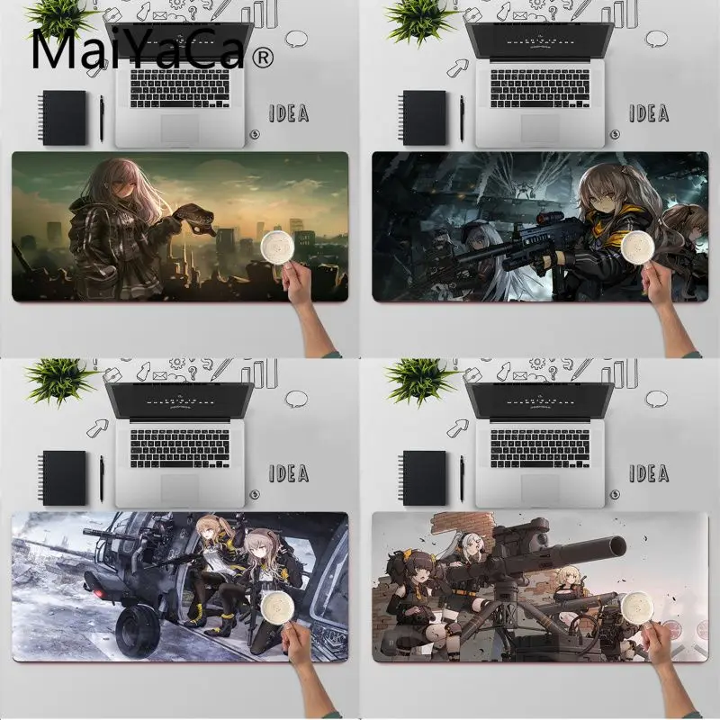 

MaiYaCa Girls frontline Office Mice Gamer Mouse Pad Anti-slip Rubber Gaming Mouse Mat xl xxl 800x300mm for Lol world of warcraft