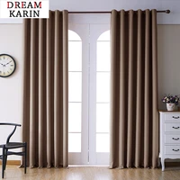 modern blackout curtains for living room bedroom window curtains solid color curtains finished fabrics drapes customized 1 piece