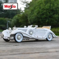 maisto 118 1936 mercedes benz 500k typ special roadster static die cast vehicles collectible model car toys