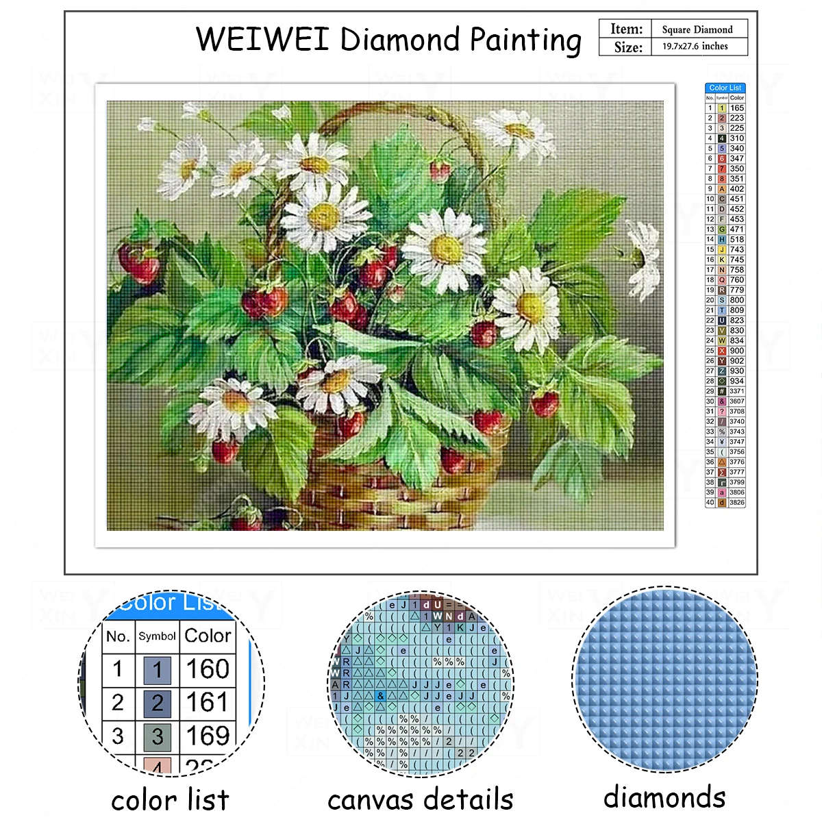 Алмазная живопись Пион цветок полный набор для вышивки крестиком взрослых