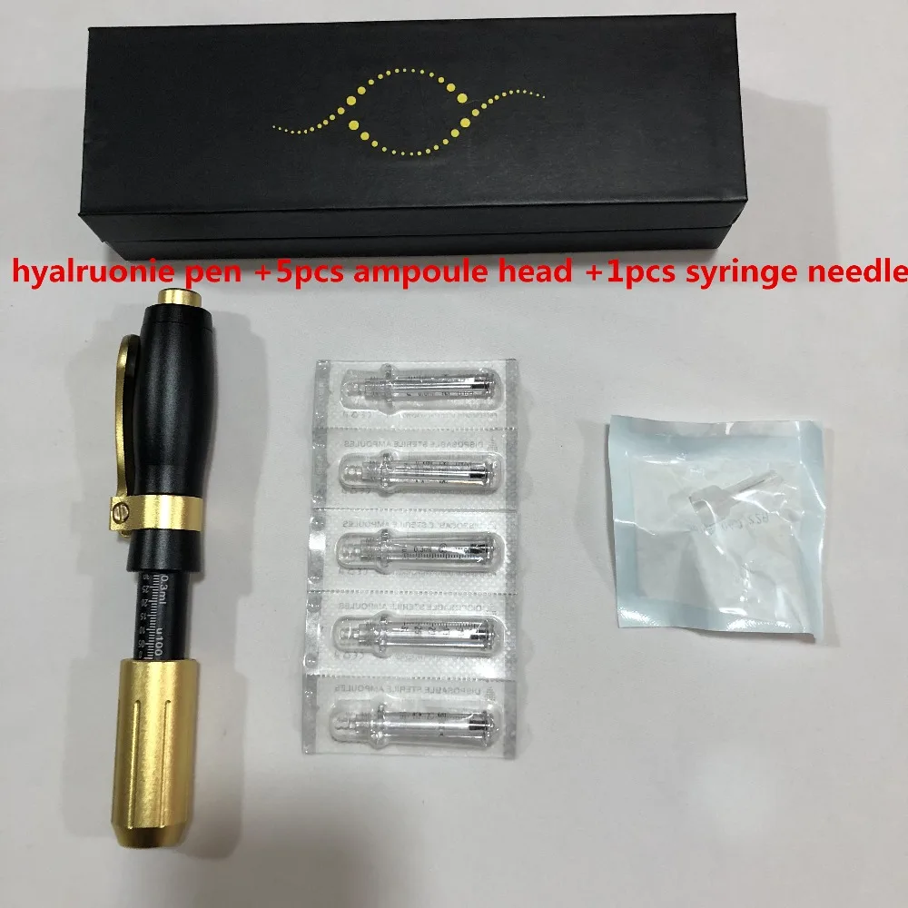 1pen5head1needlle 0,3 мл Гиалуроновая кислота ручка распылитель гиалуроновая инъекция пистолет удаление морщин против старения лифтинг губ Высокого Давления Шприц иглы - Номер модели: 1pen5head1needlle