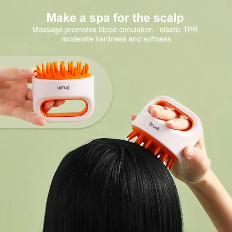 

Silicone Head Body Scalp Massage Brush Silicone Shampoo Brush Hair Washing Comb Shower Brush Bath SPA Massage Brush Hair Brush