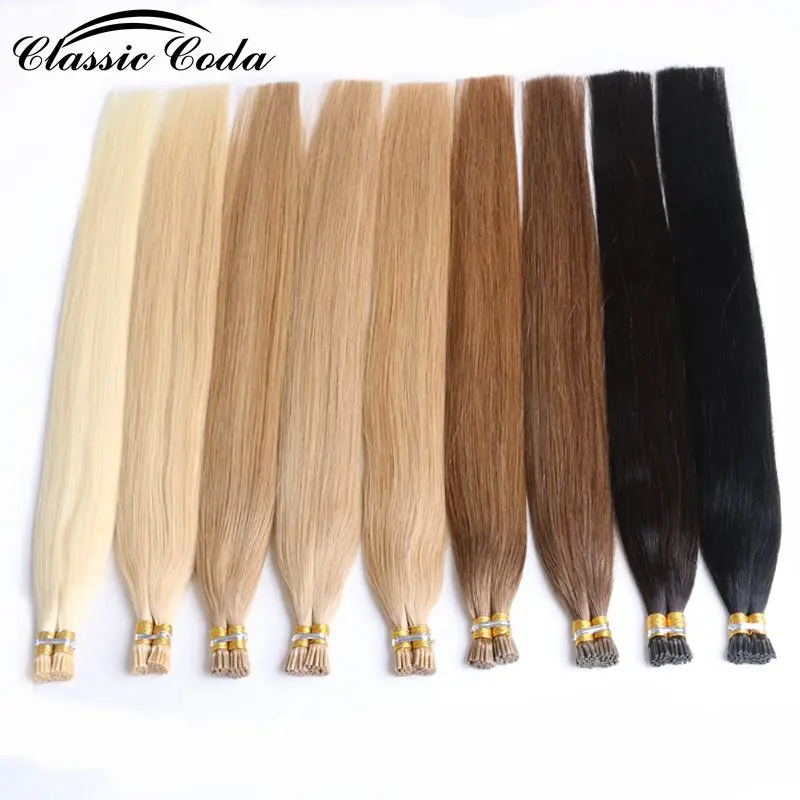 Classic Coda 1g/s 22” Straight Keratin Capsules Human Hair I Tip Remy Pre Bonded Hair Extension 50g/pack