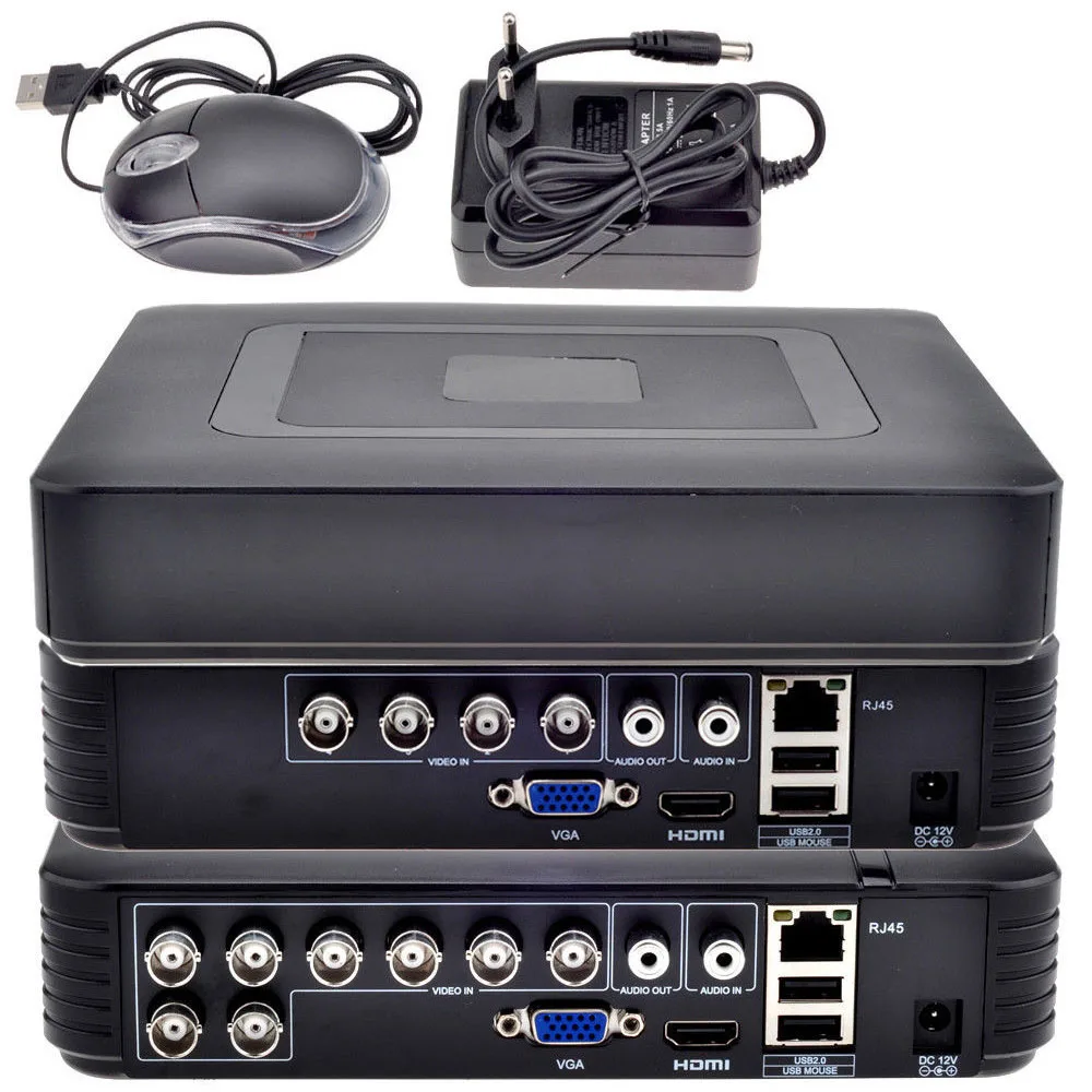 AHD DVR 4Ch/8CH 1080N Hybrid 5 в 1 (1080P NVR + 960H аналоговый TVI CVI) по сканированию qr кода удаленного