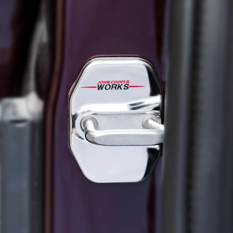 

Car Sticker Stainless Steel Door Lock Cover For MINI F54 F55 F56 F57 F60 R60 R61 Anti-rust Protective Shell Decoration Styling